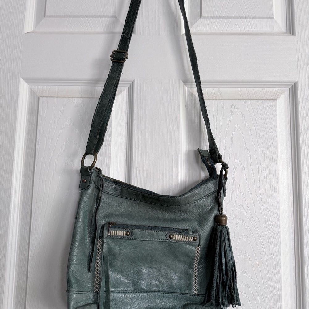 Lucky Brand Teal Shoulder Bag with Tassel
